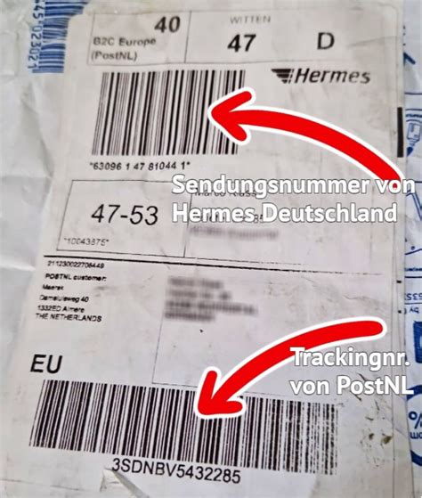 Tracking ID bei Hermes übergeben 